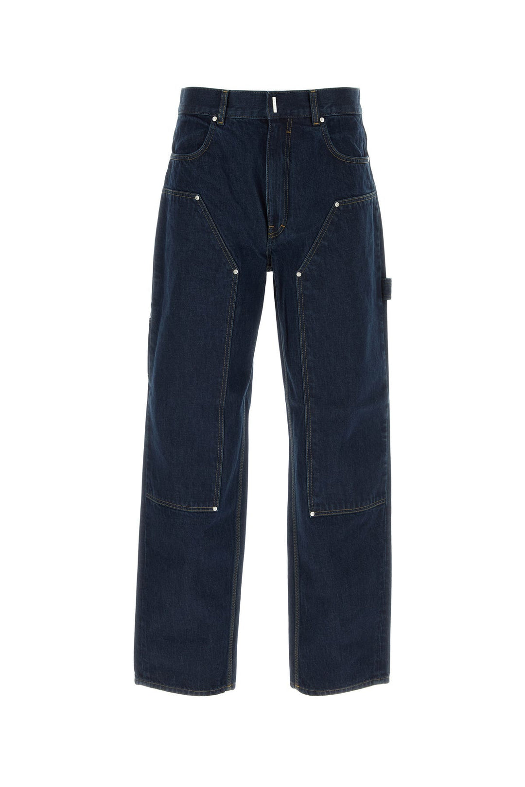 Dark blue denim Carpenter cargo jeans