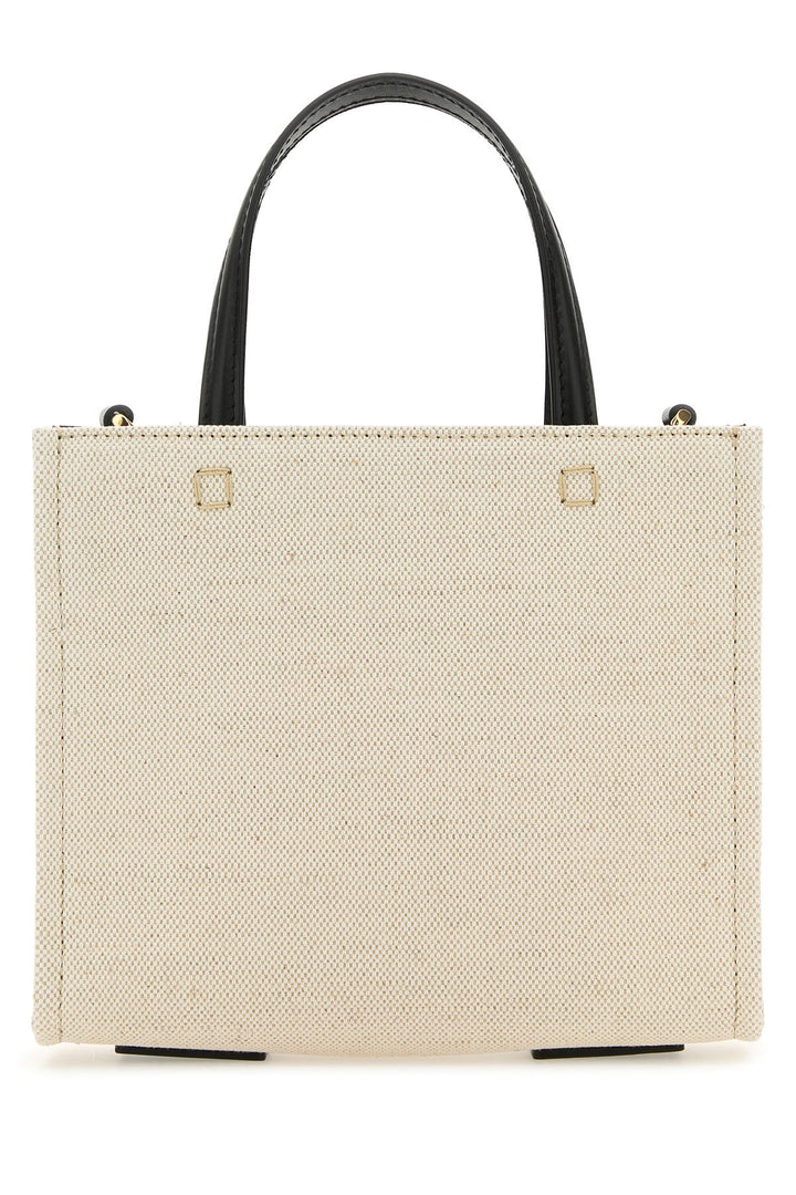 Sand canvas mini G-Tote handbag