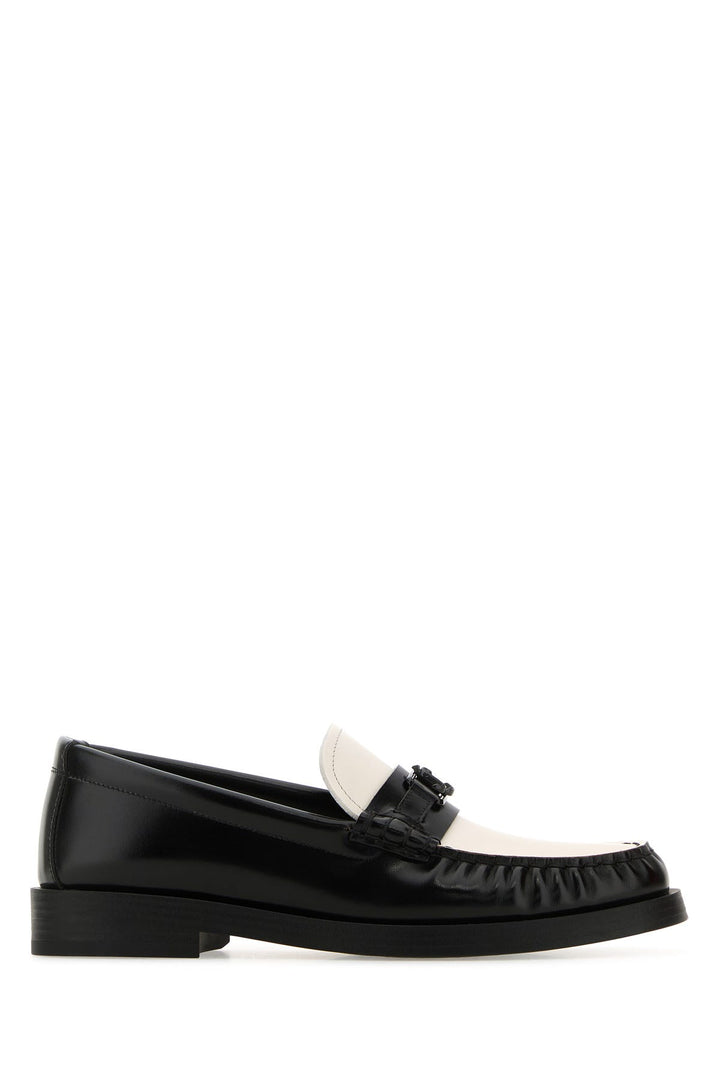 Two-tone leather Addie loafers