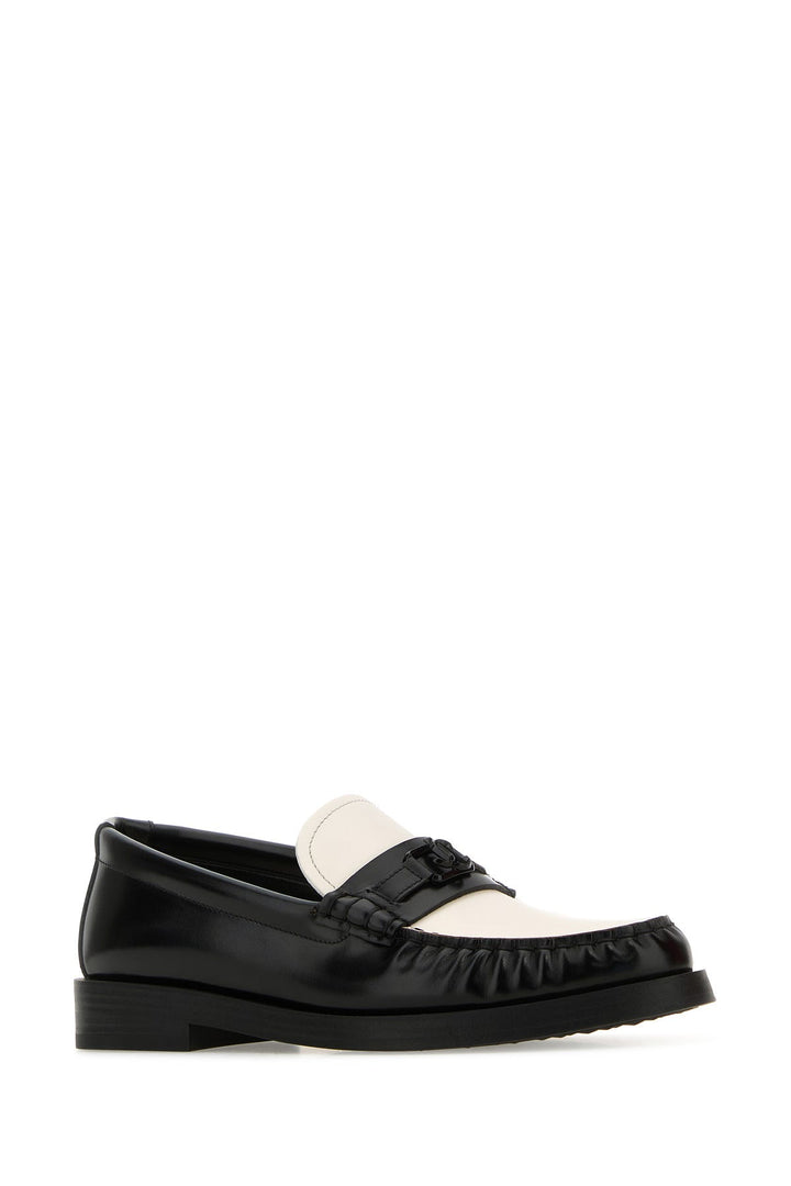 Two-tone leather Addie loafers