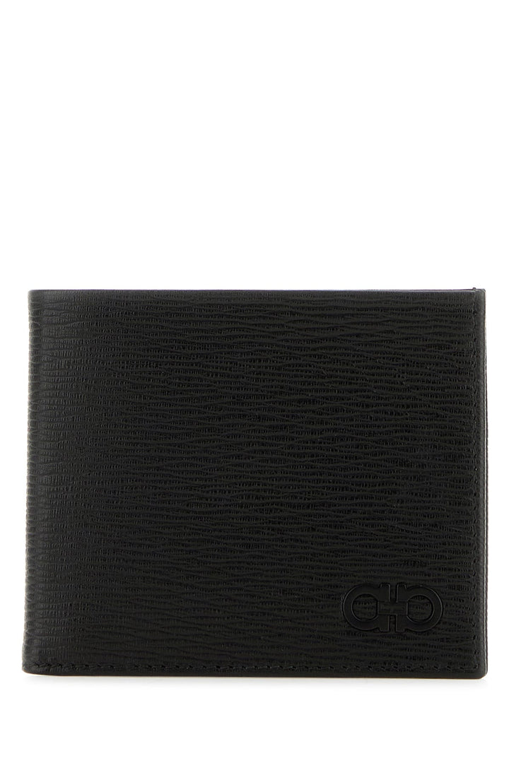 Black leather wallet