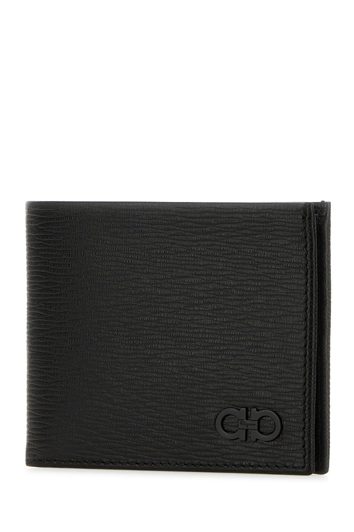 Black leather wallet