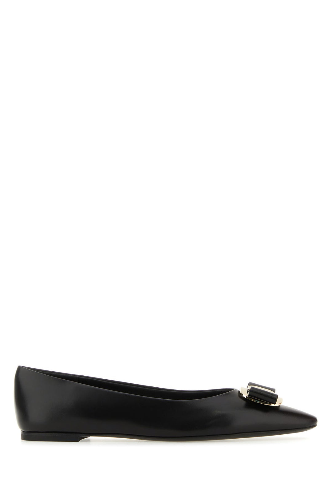 Black leather Zea ballerinas