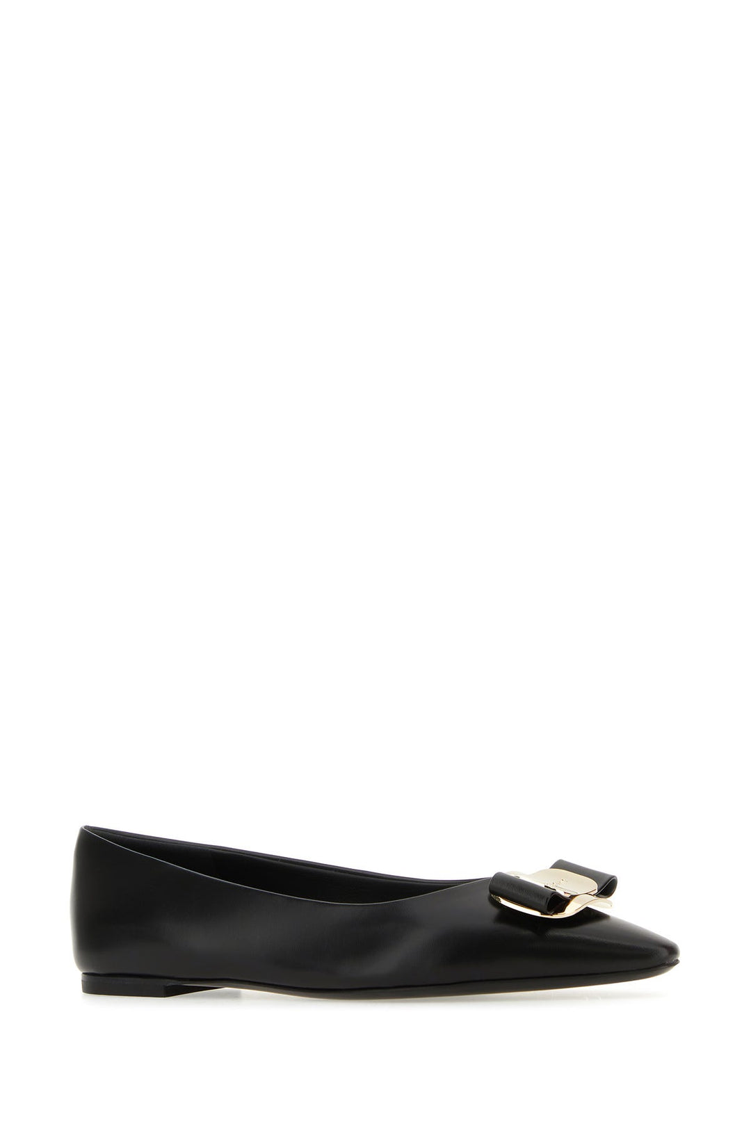 Black leather Zea ballerinas