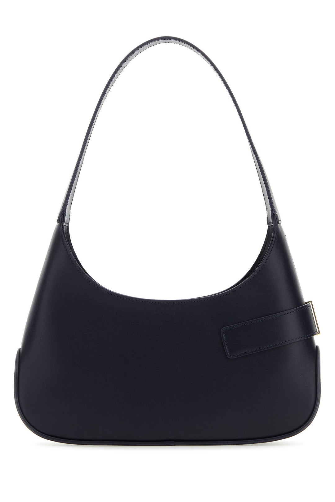 Midnight blue leather shoulder bag