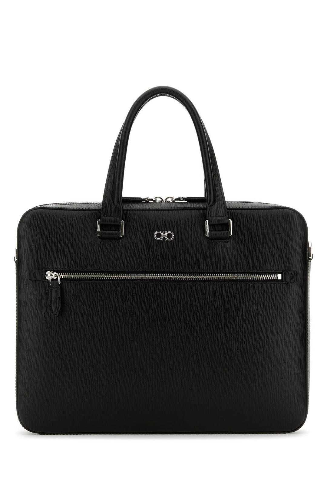 Black leather Revival briefcase