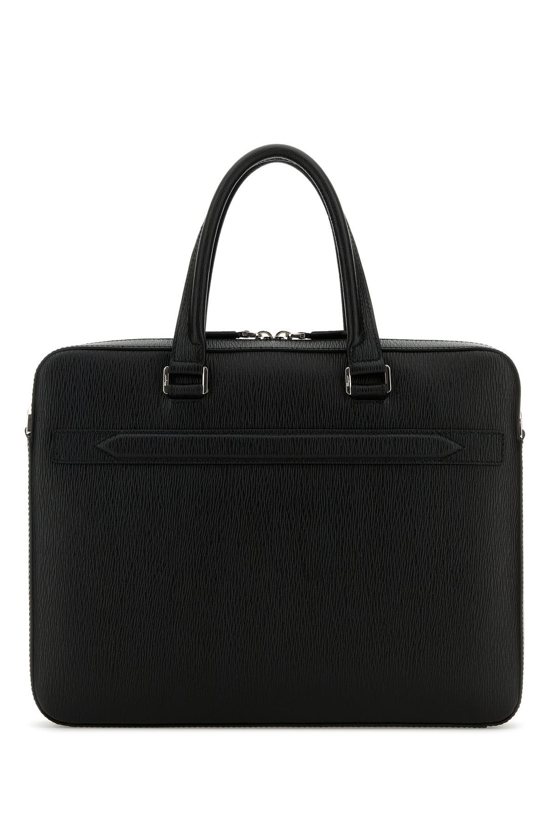 Black leather Revival briefcase