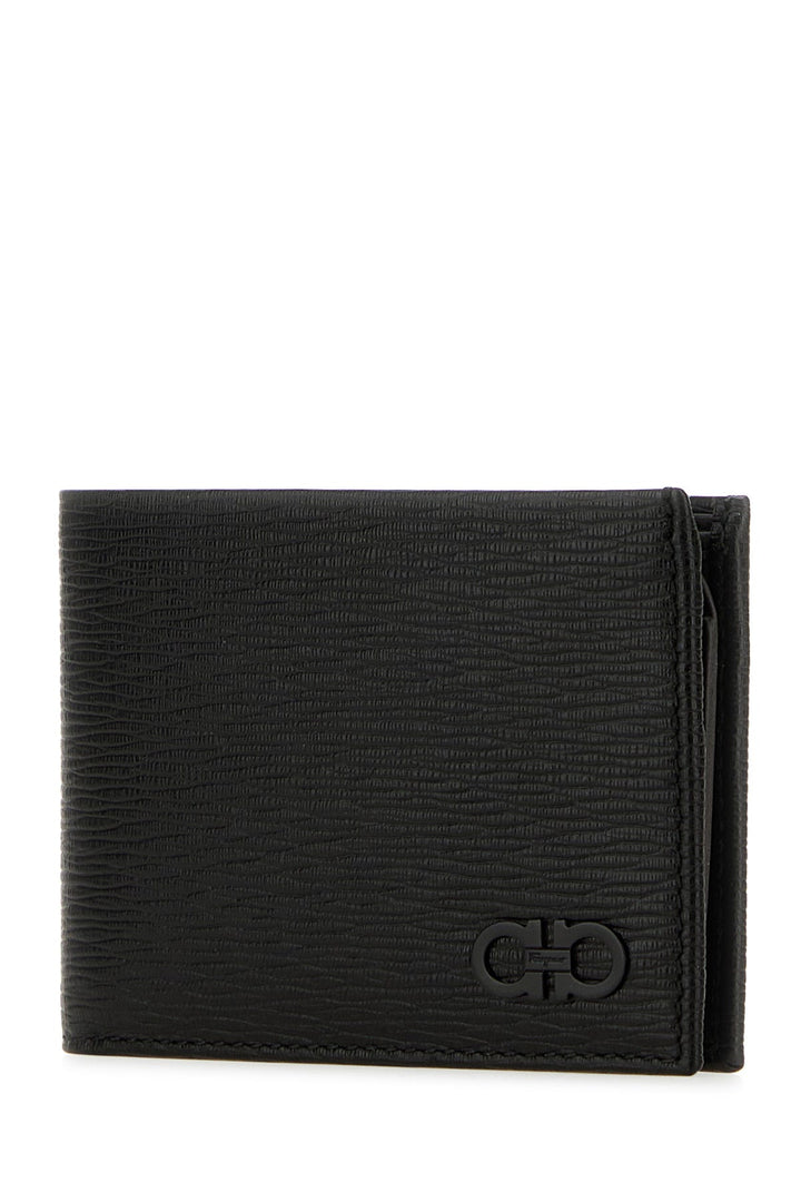 Black leather wallet