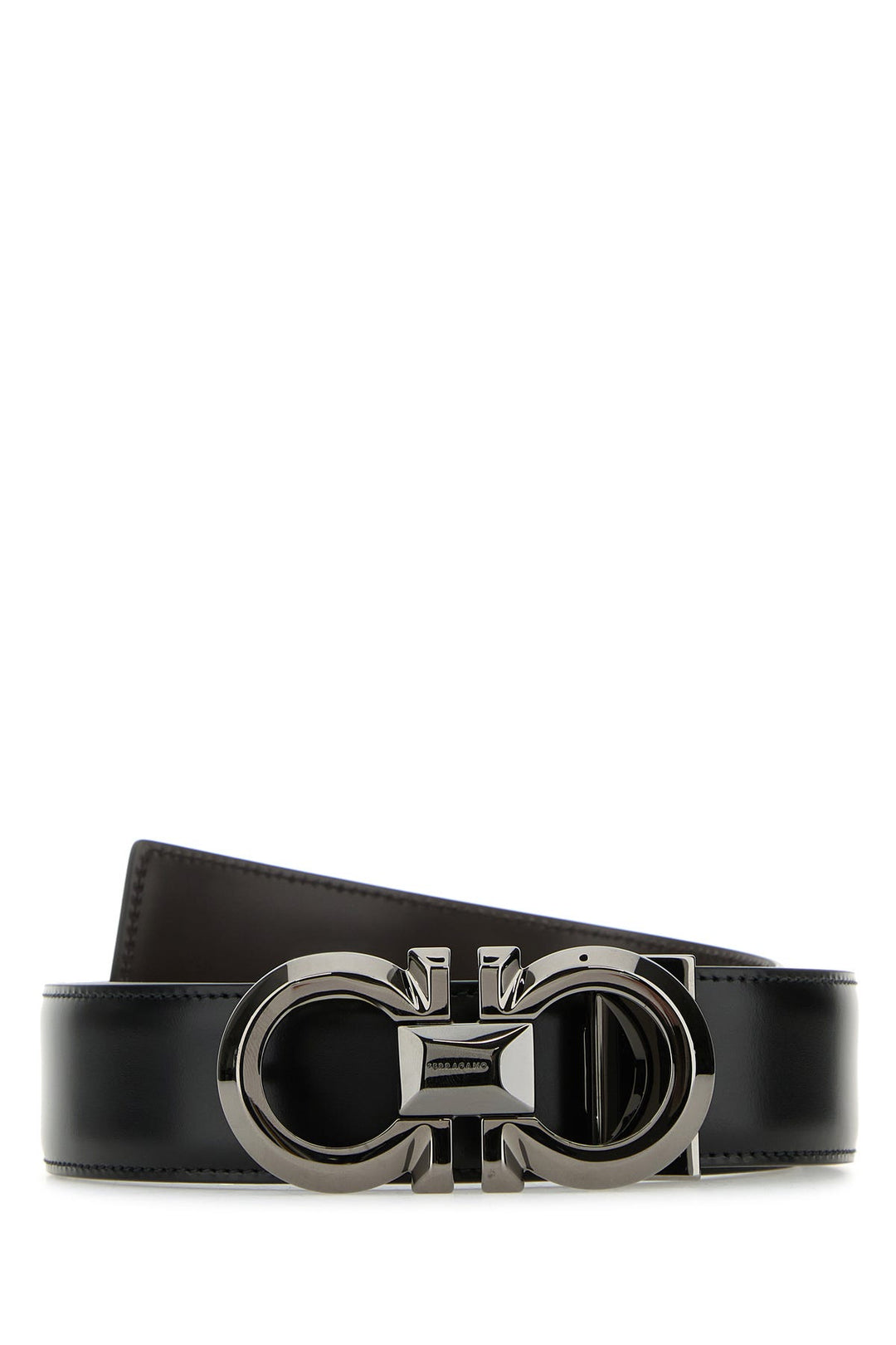 Black leather belt