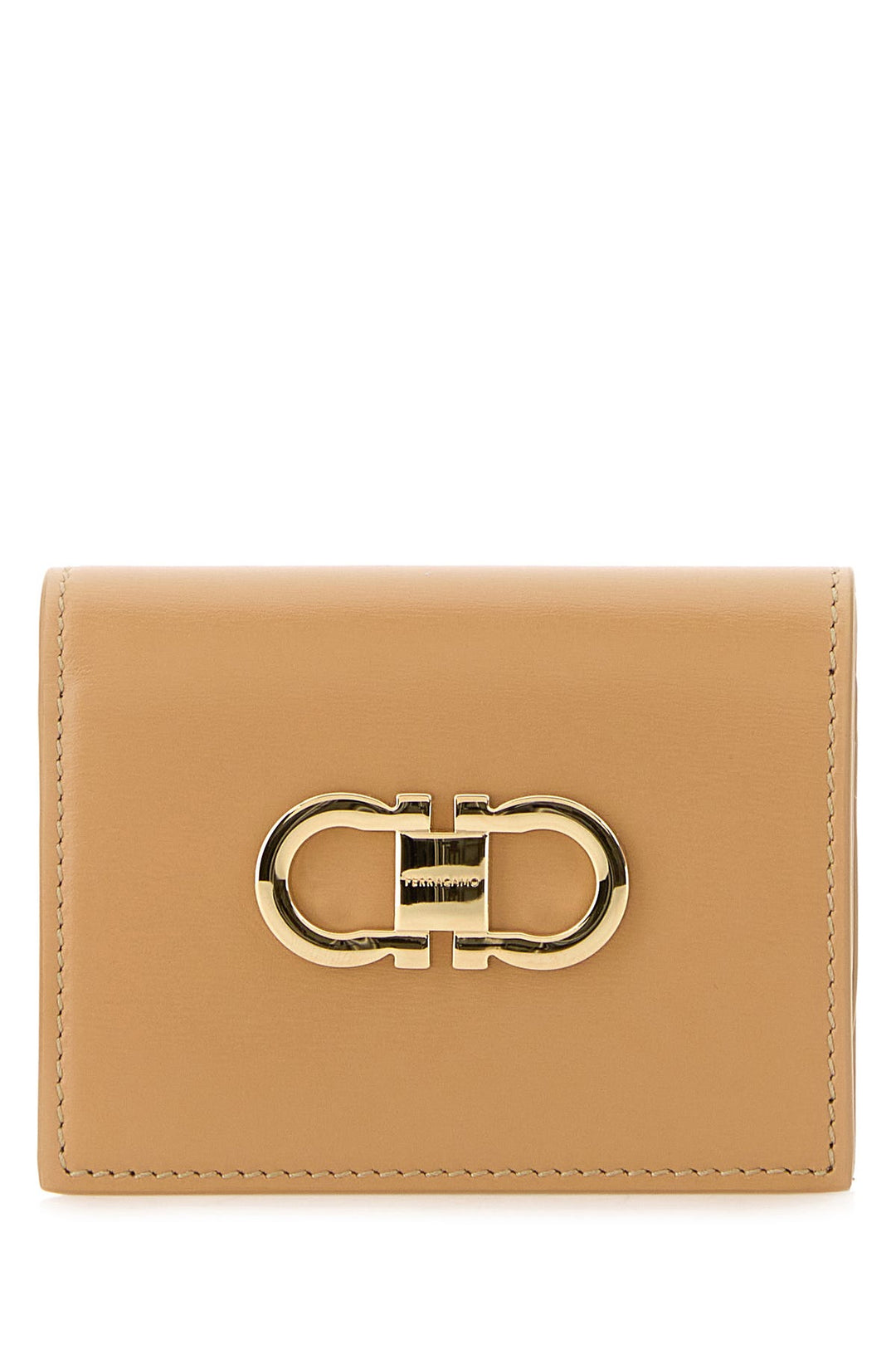 Beige leather wallet