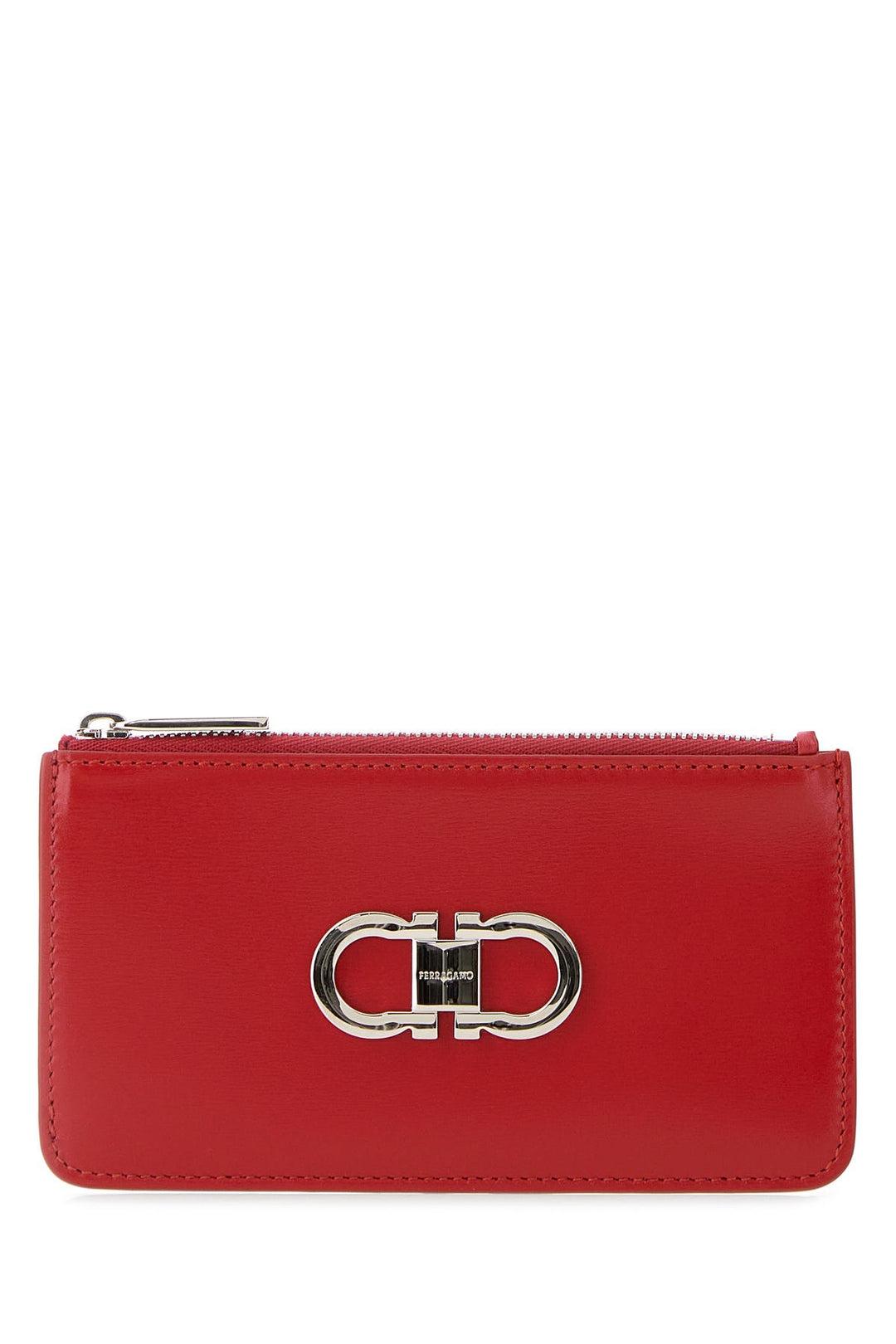 Red leather wallet