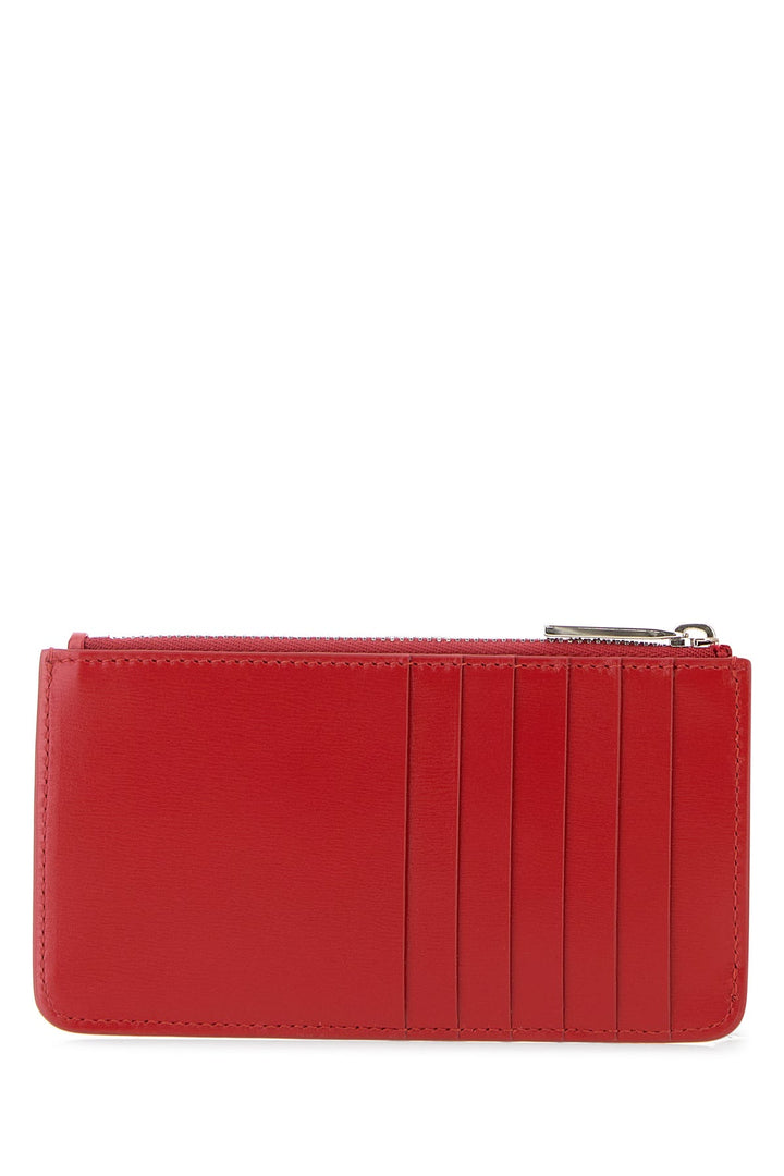 Red leather wallet