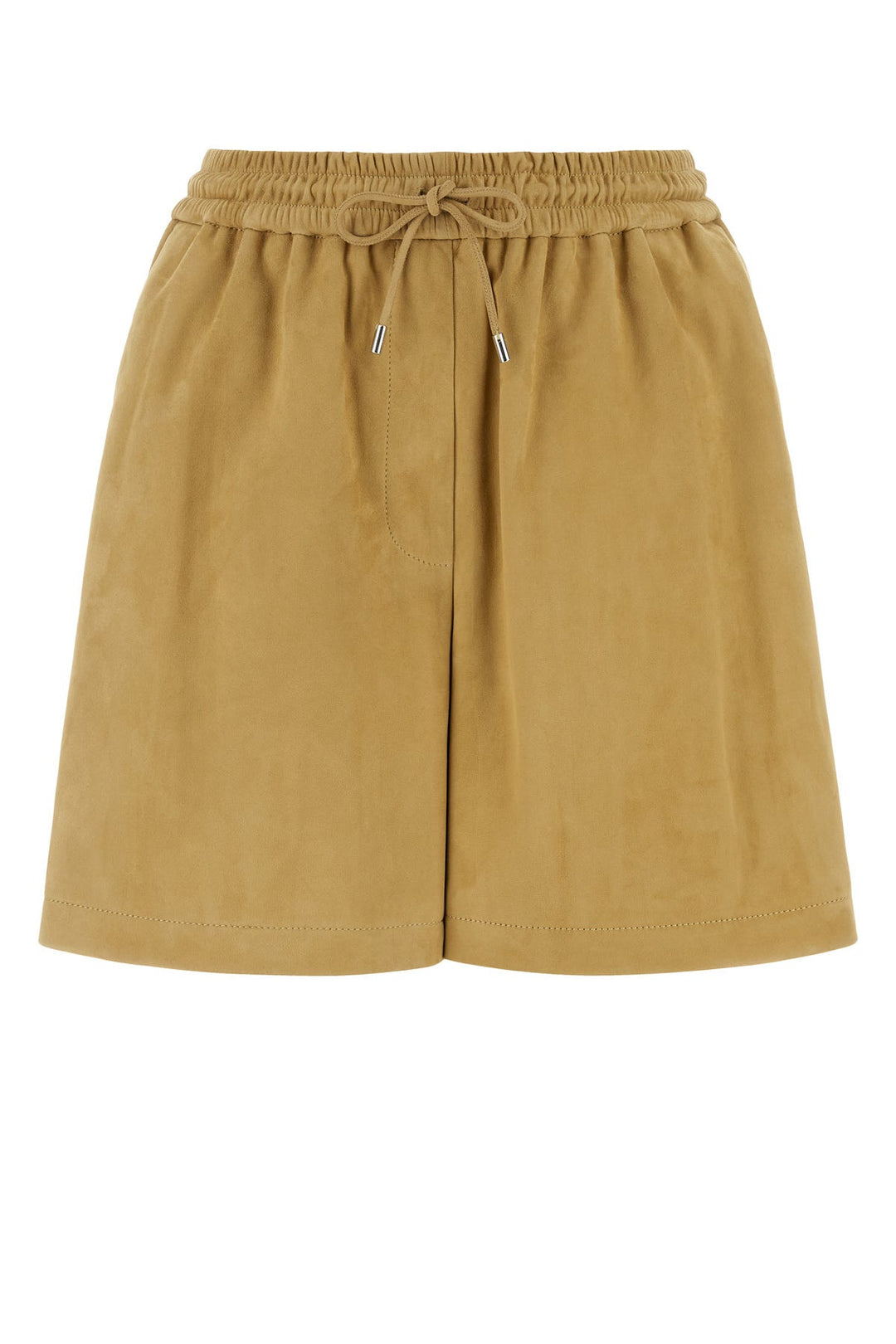 Beige suede shorts