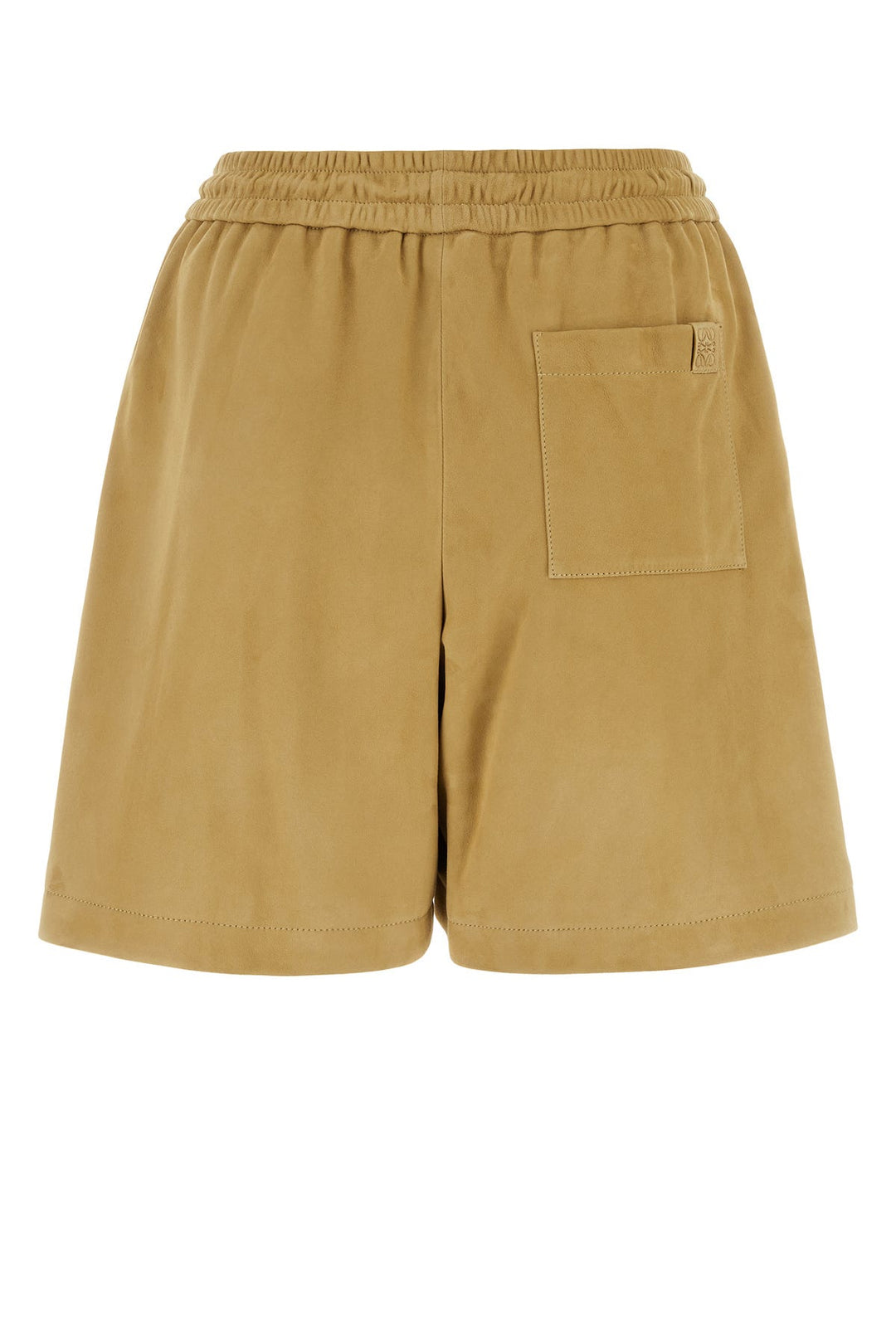 Beige suede shorts