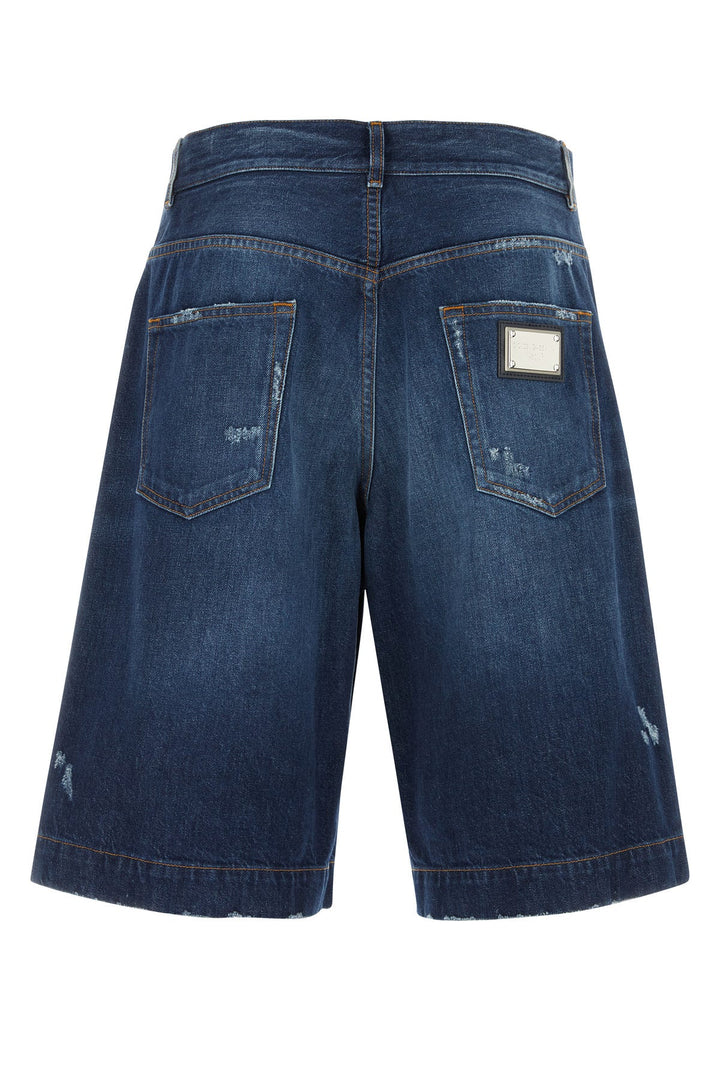 Denim bermuda shorts