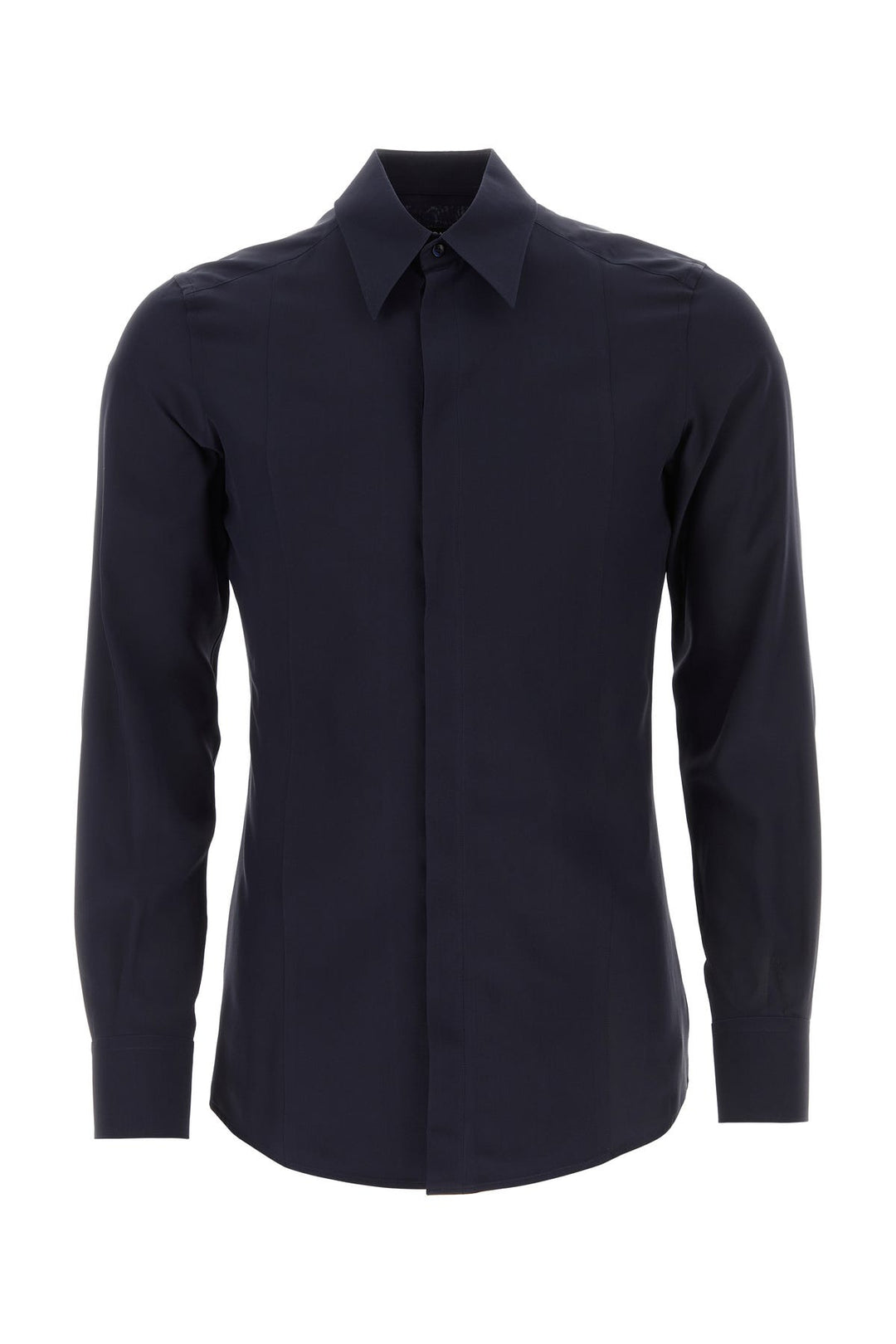 Midnight blue crepe shirt