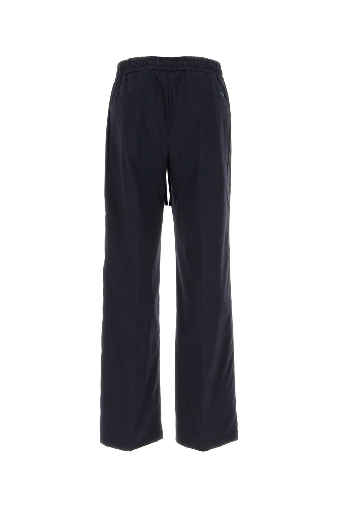 Navy blue stretch nylon pant