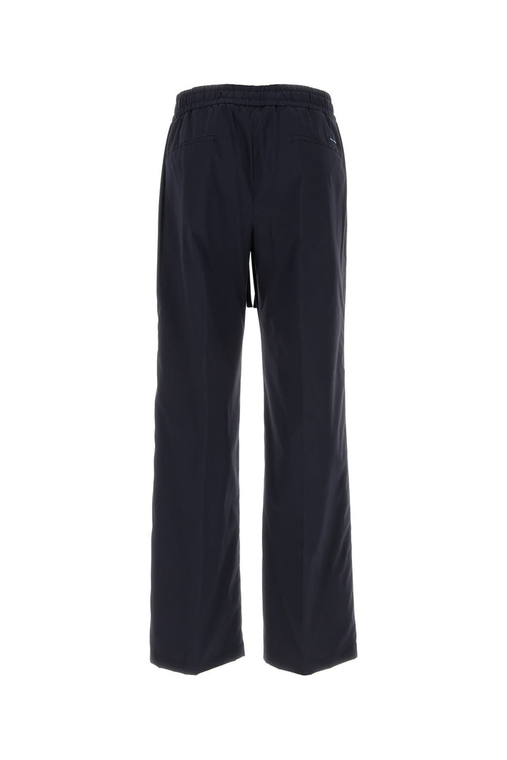 Navy blue stretch nylon pant