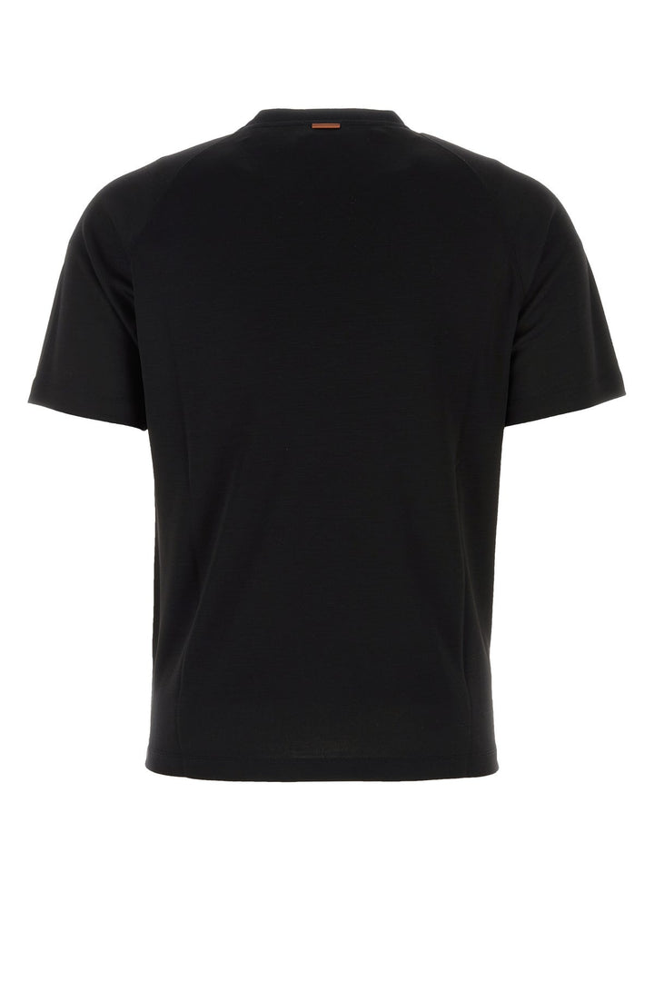 Black wool t-shirt