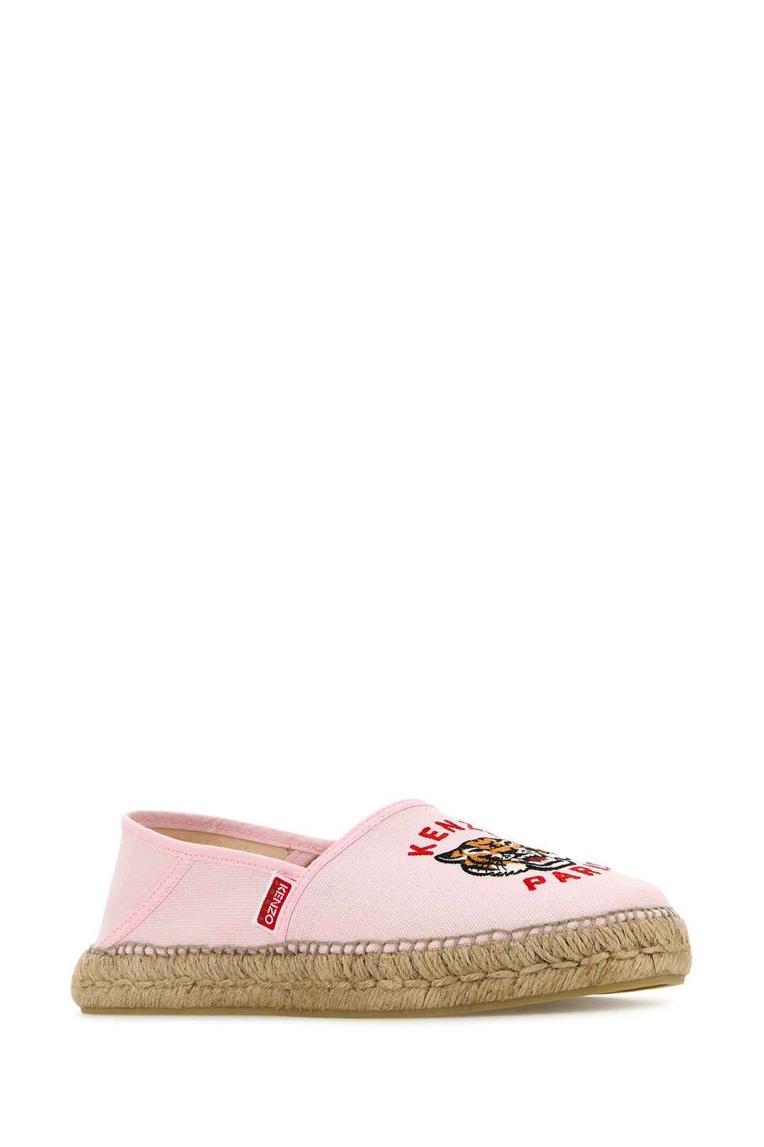 Pink canvas KENZO Lucky Tiger espadrilles