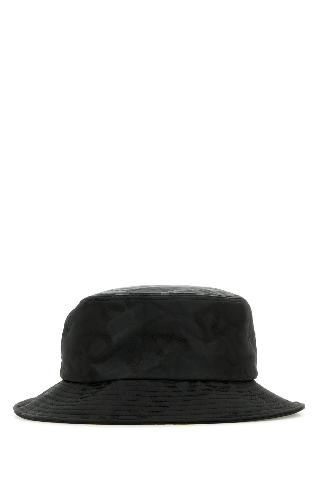 Black polyester bucket hat