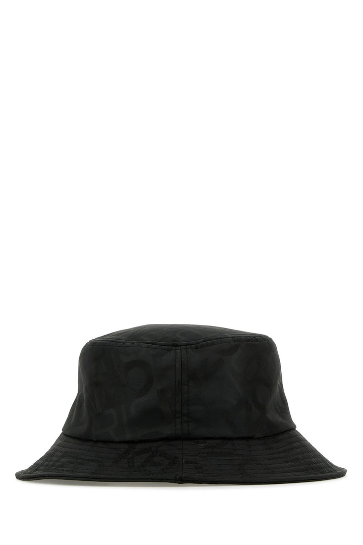 Black polyester bucket hat