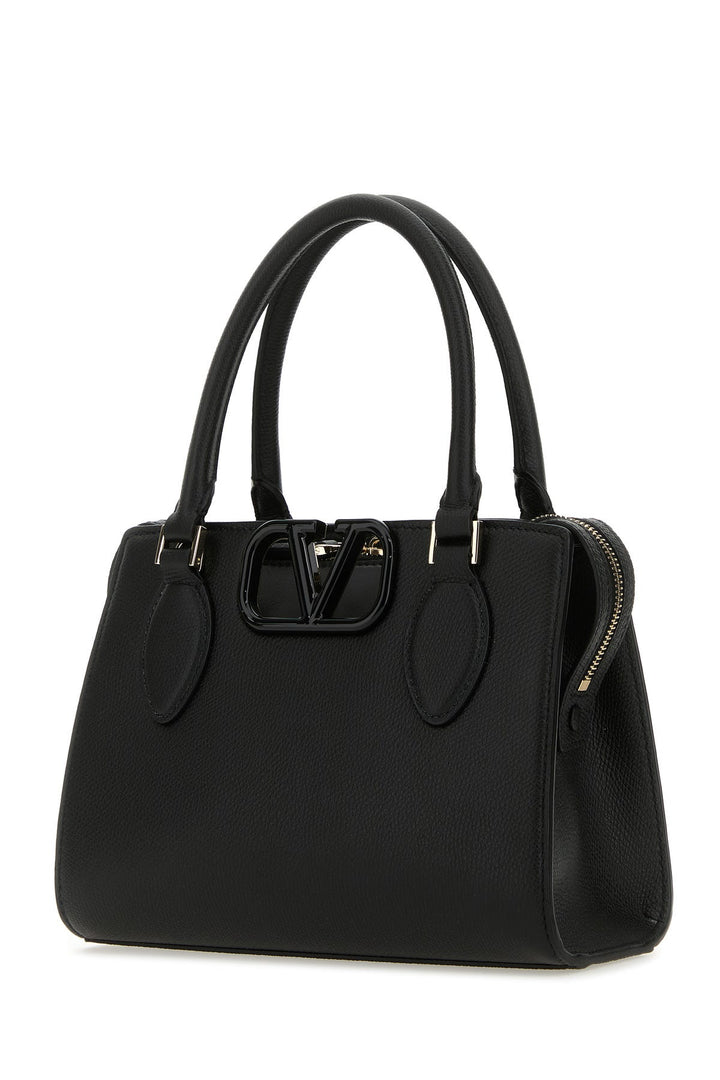 Black leather VLogo handbag