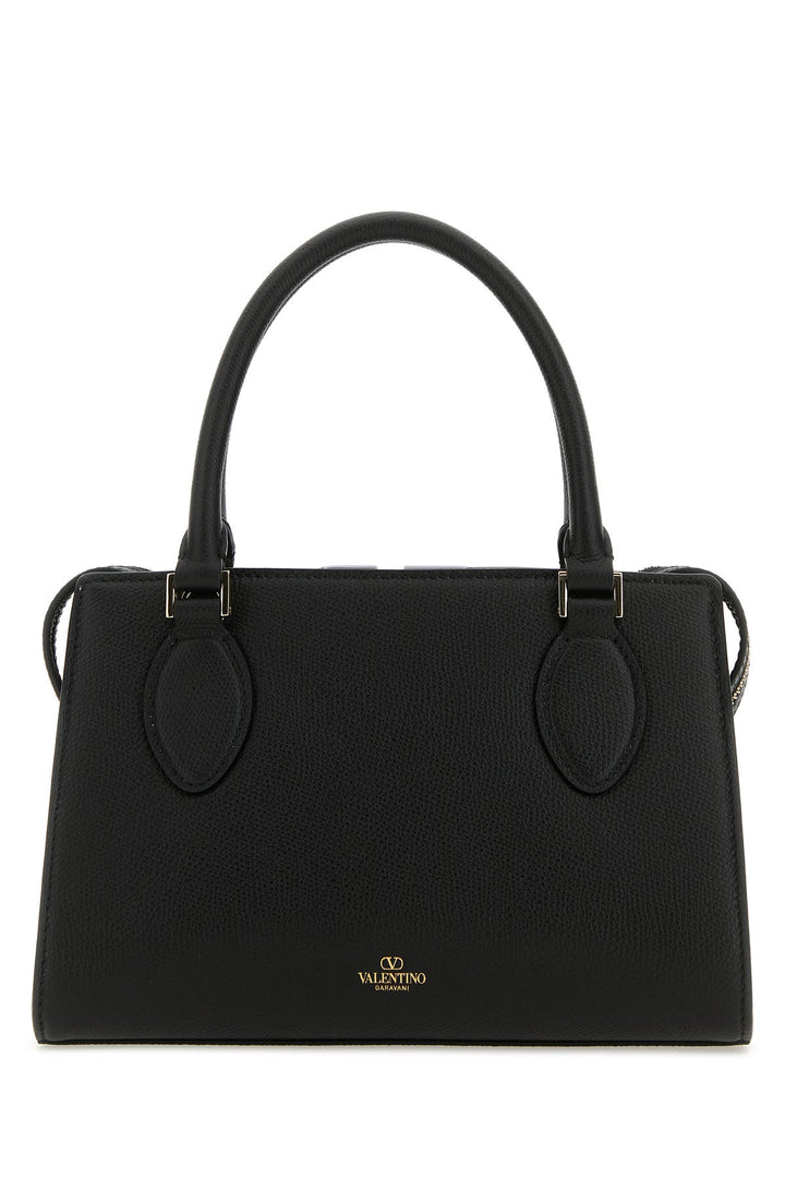 Black leather VLogo handbag