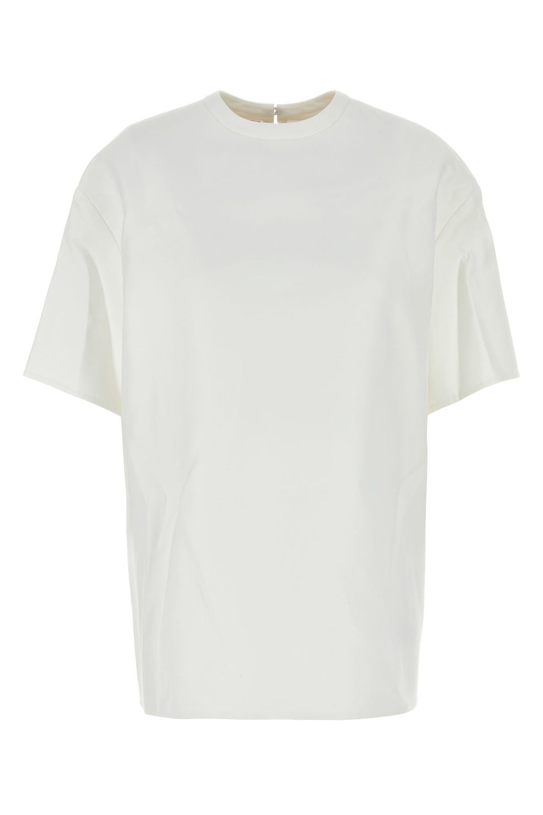 White cotton blend t-shirt