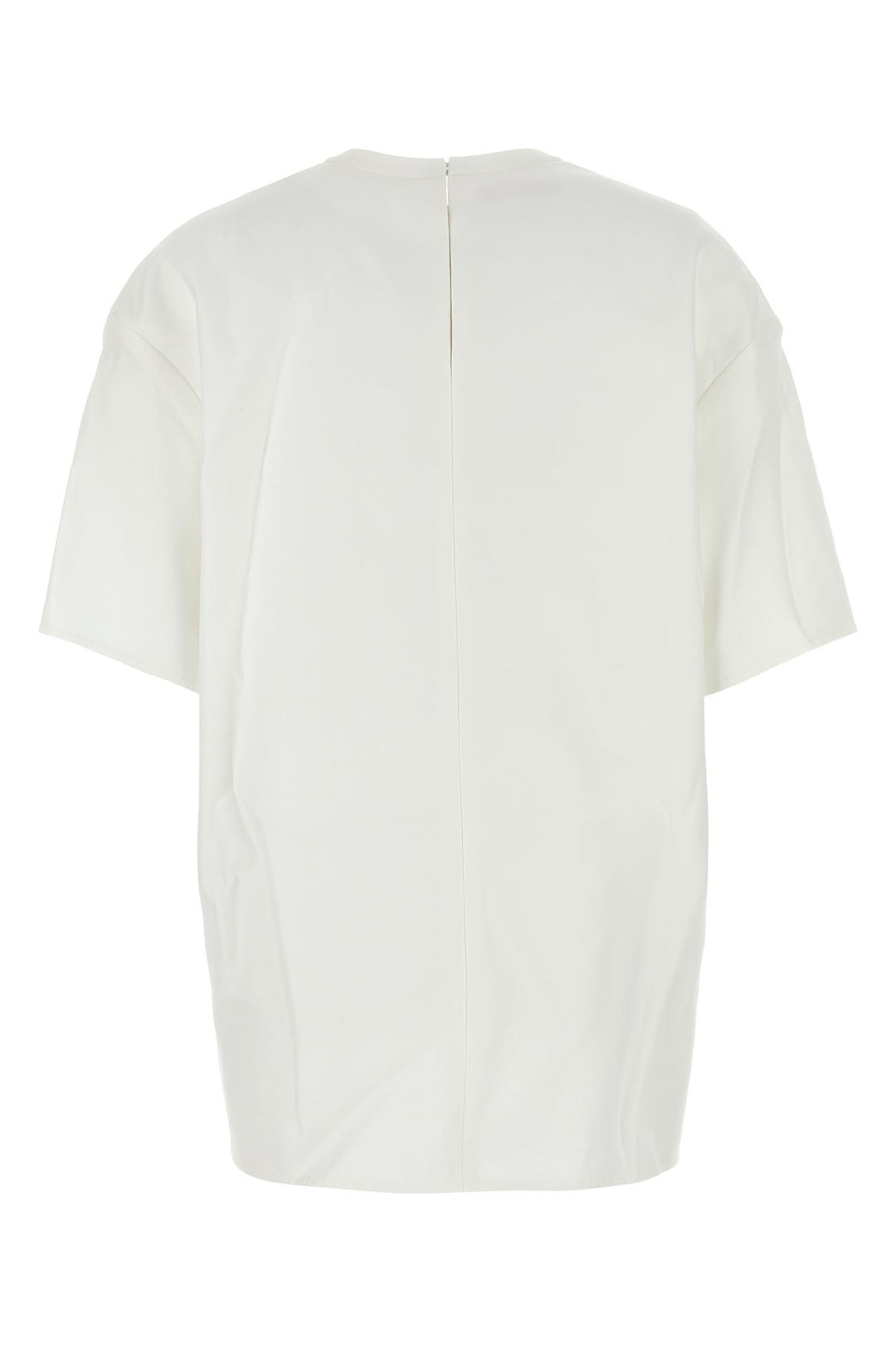 White cotton blend t-shirt