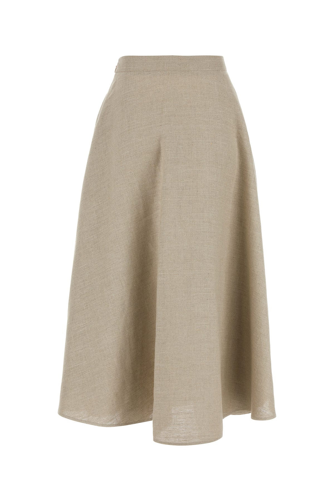 Cappuccino linen skirt