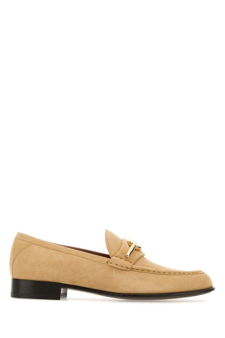 Beige suede VLogo The Bold Edition loafers