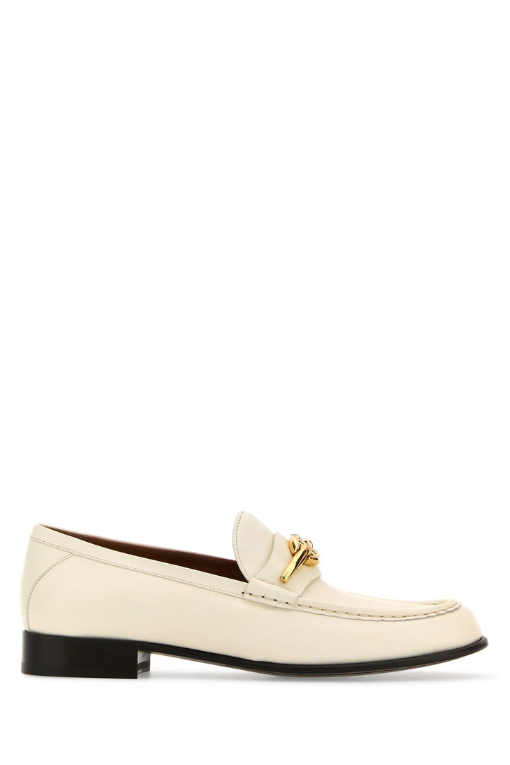 Ivory leather VLogo The Bold Edition loafers