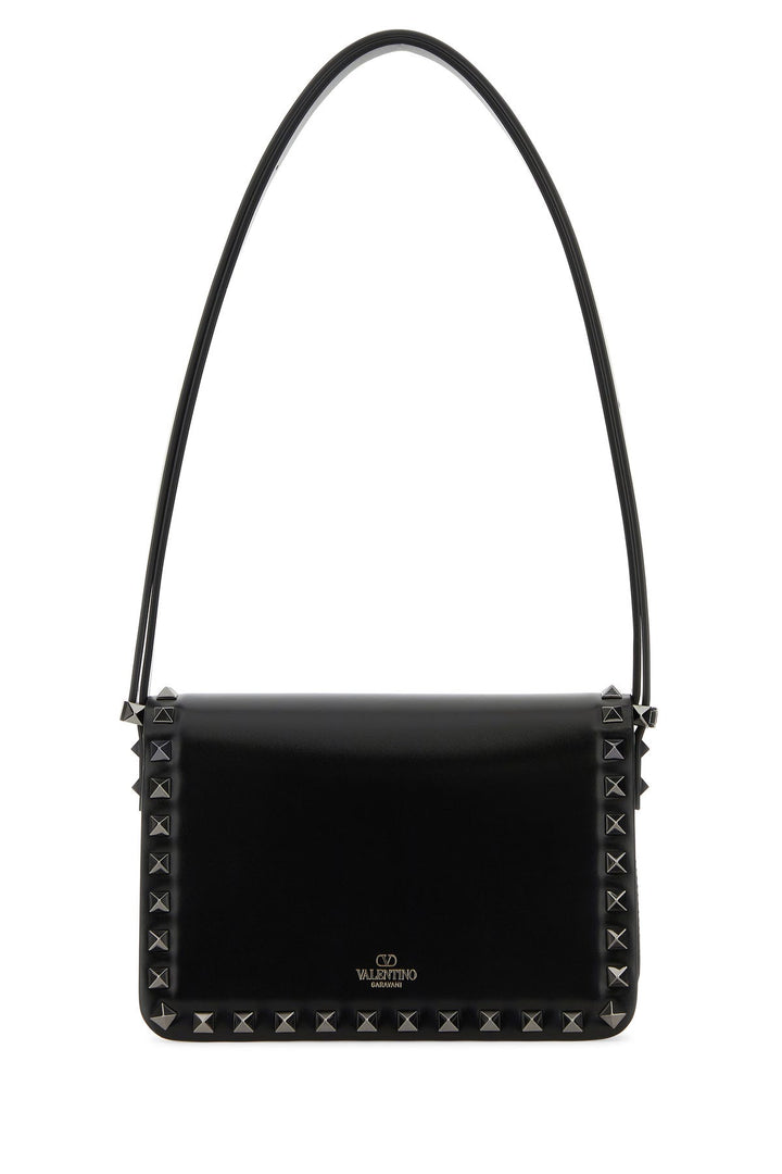 Black leather Rockstud23 shoulder bagÂ 