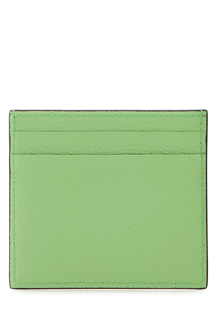 Patel green leather card holder