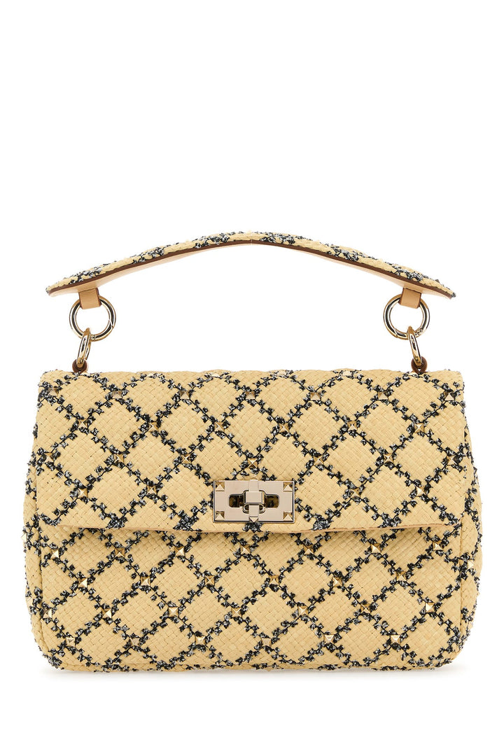 Raffia Rockstud handbag