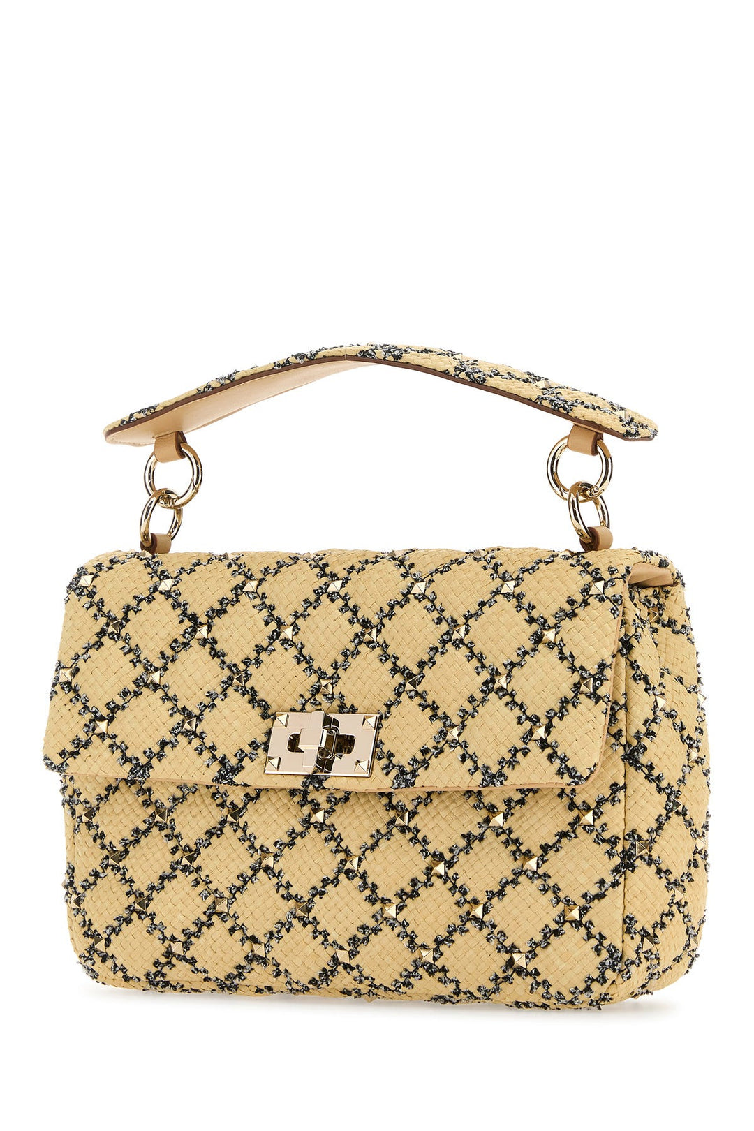 Raffia Rockstud handbag