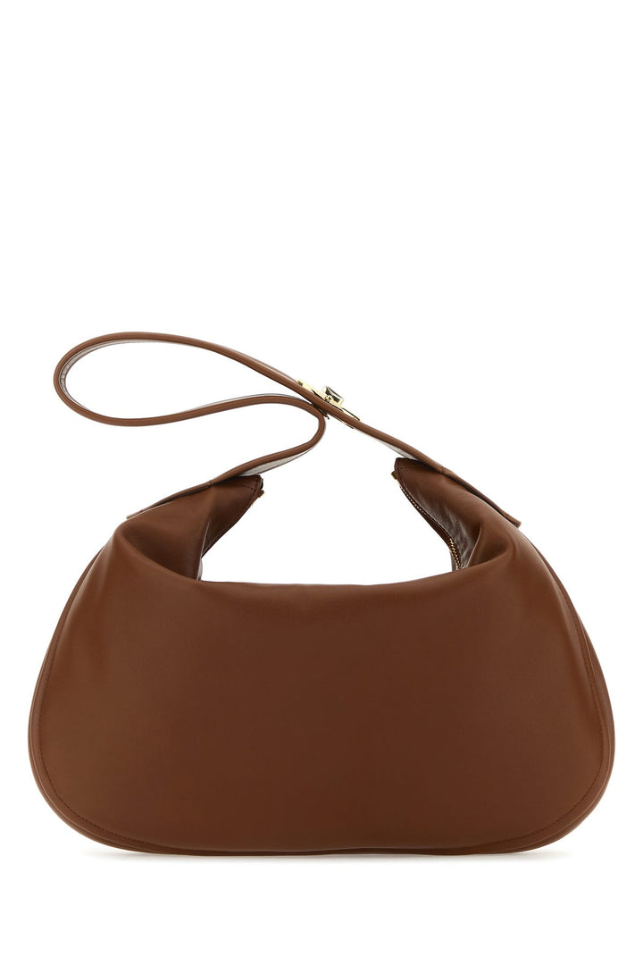 Brown leather large Go-Hobo shoulder bag