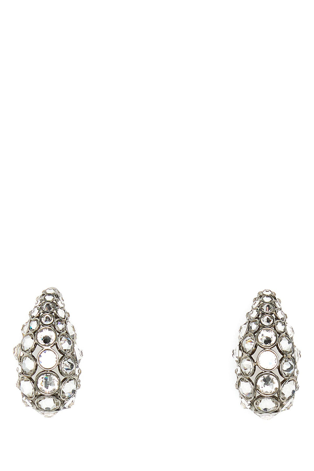 Embellished metal earrings