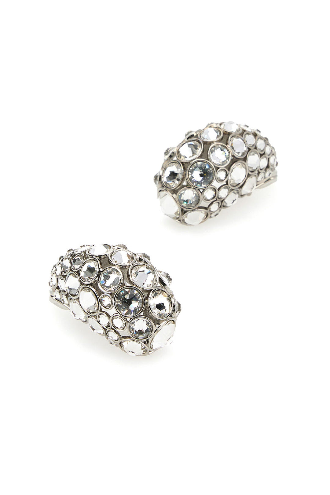 Embellished metal earrings