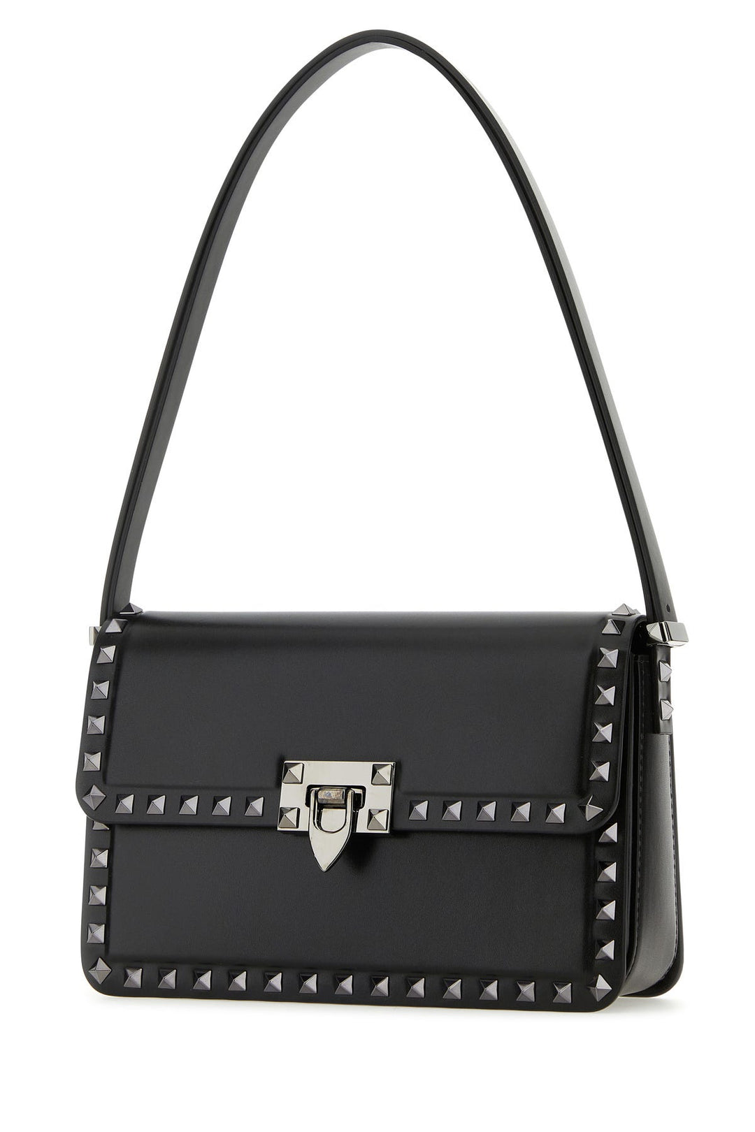 Black leather Rockstud23 shoulder bagÂ 