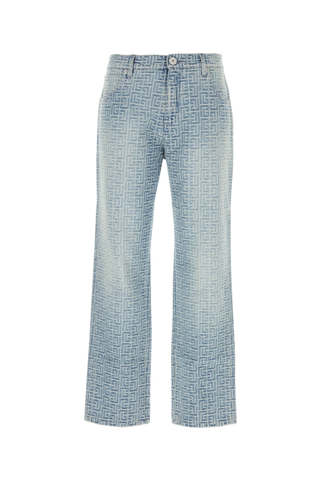 Embroidered denim jeans