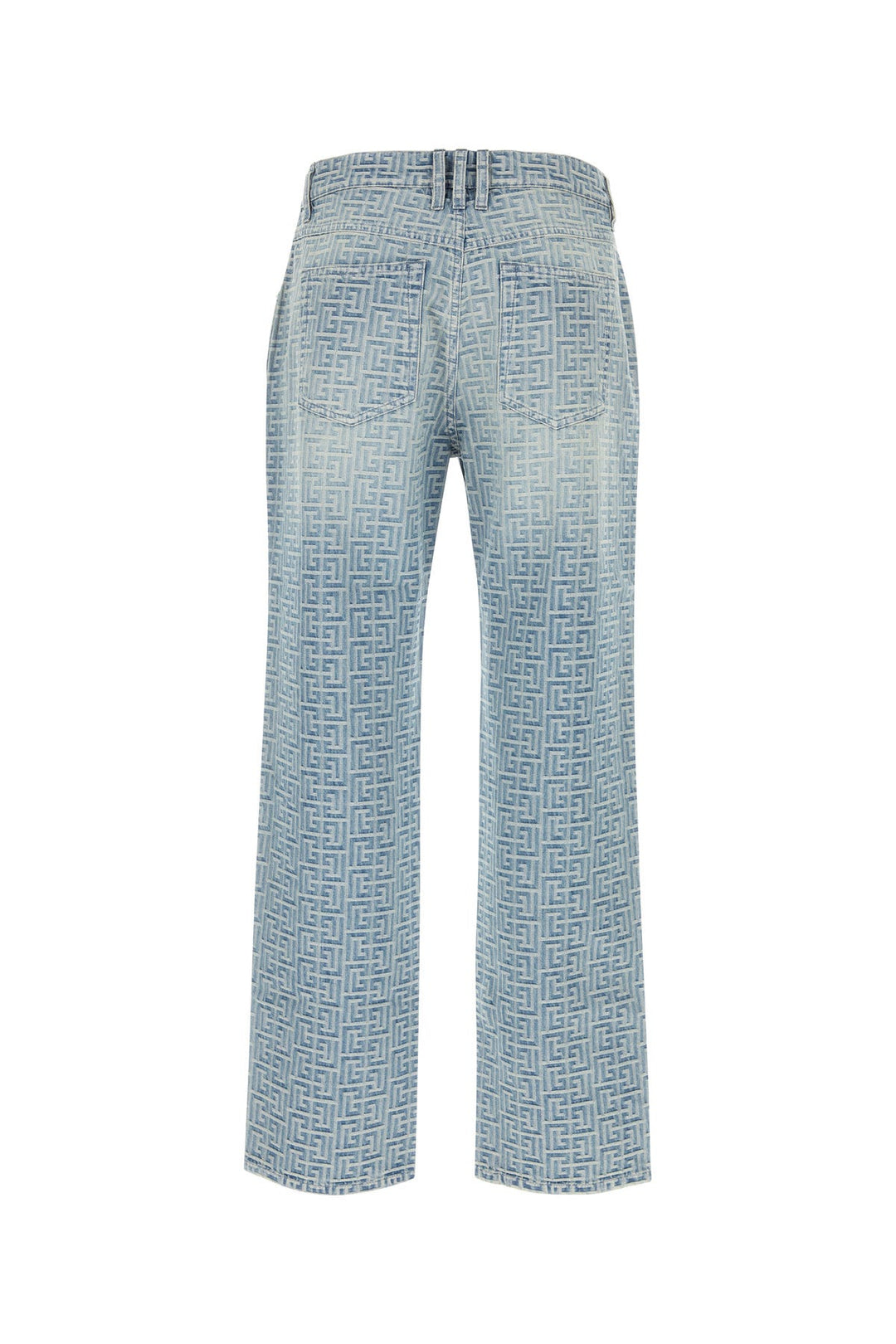 Embroidered denim jeans