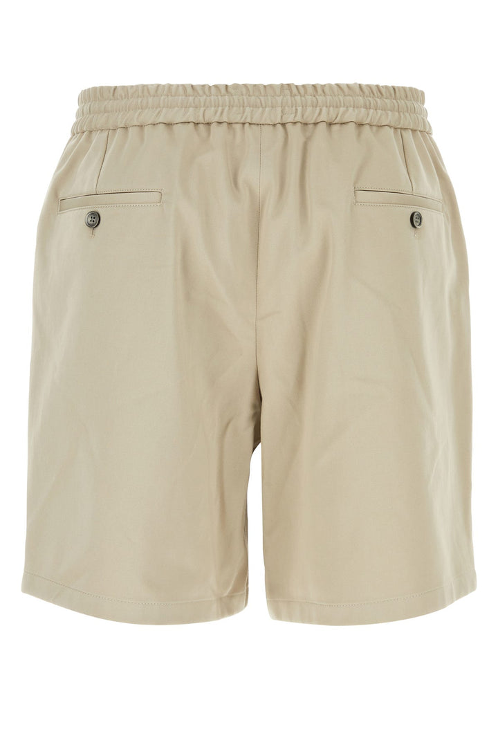 Dove grey cotton bermuda shorts