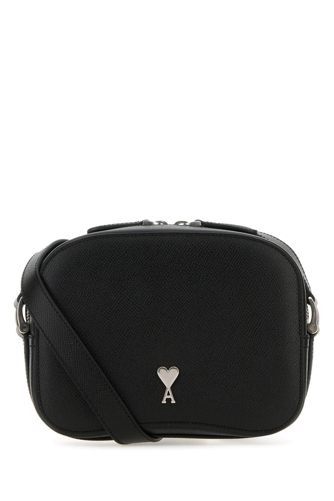 Black leather Paris Paris crossbody bag