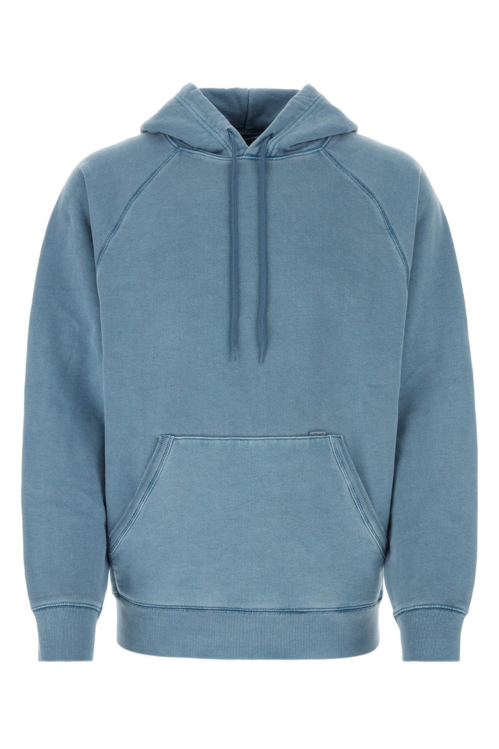 Air force blue cotton Hooded Taos Sweat