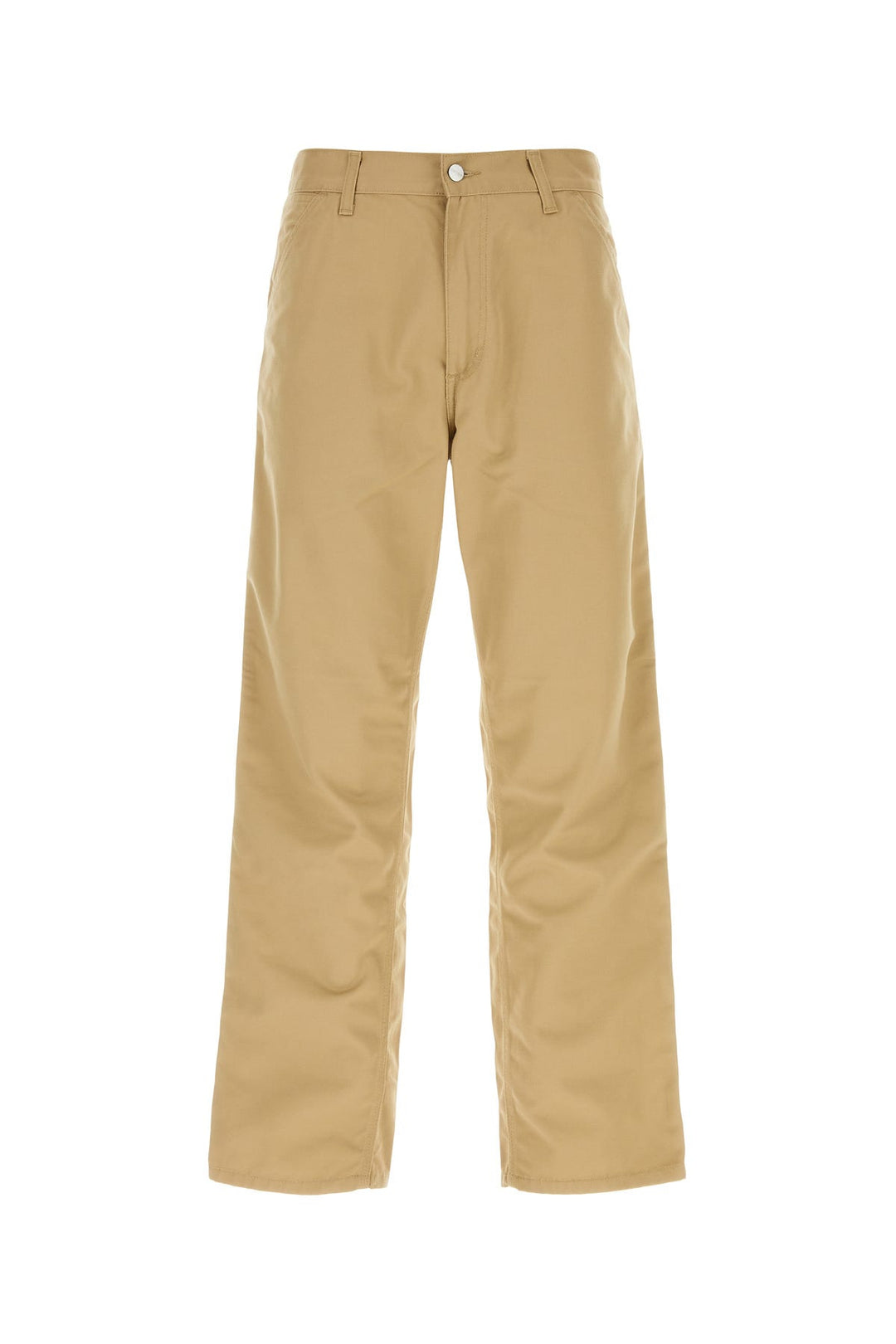 Beige polyester blend Simple Pant