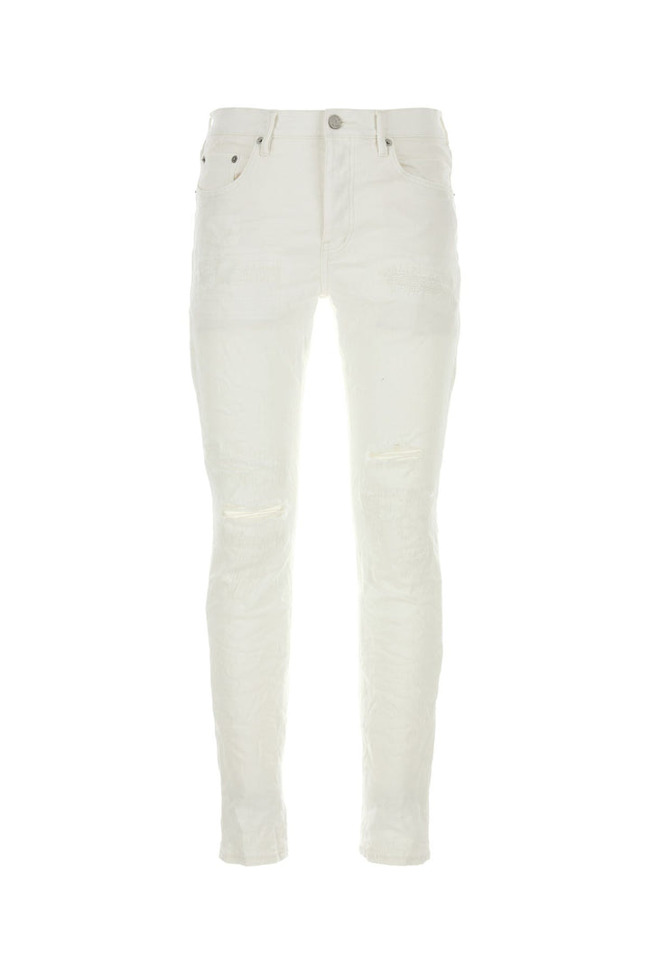 White denim P001 jeans