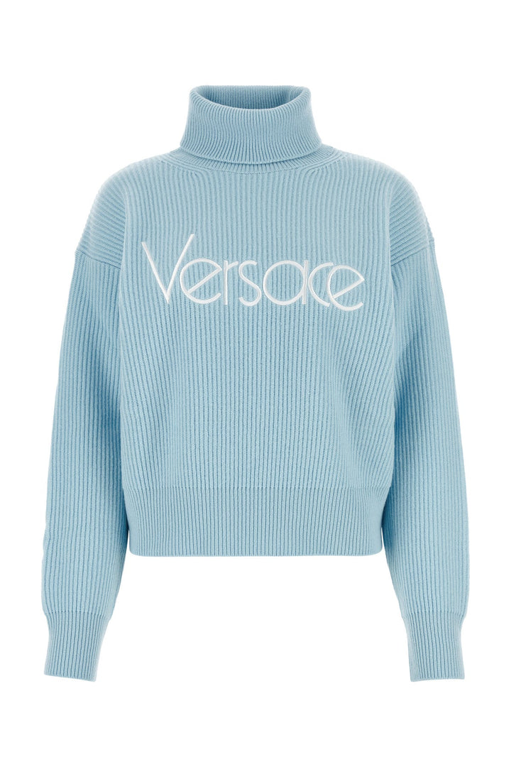 Light blue wool sweater