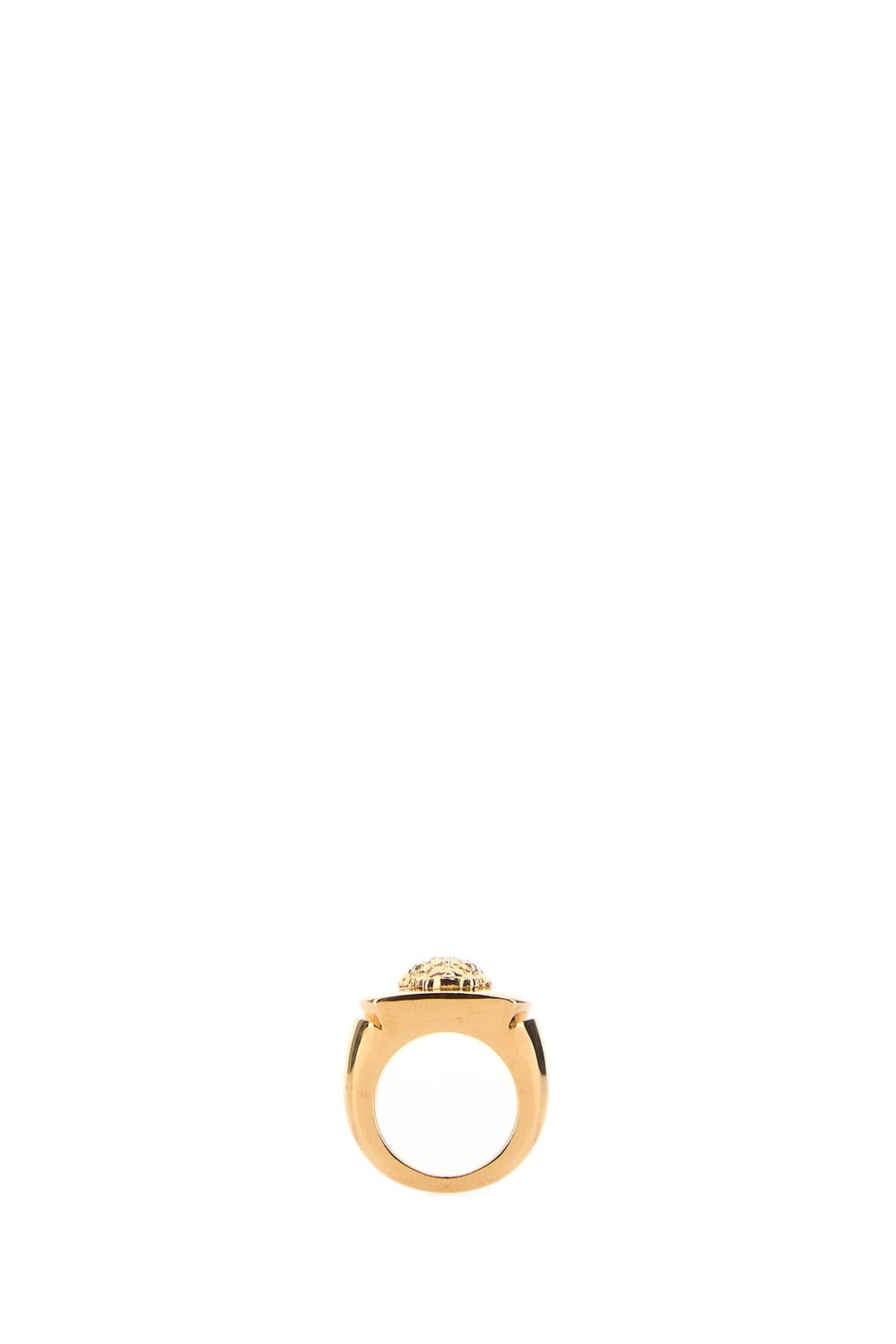 Gold metal Medusa ring